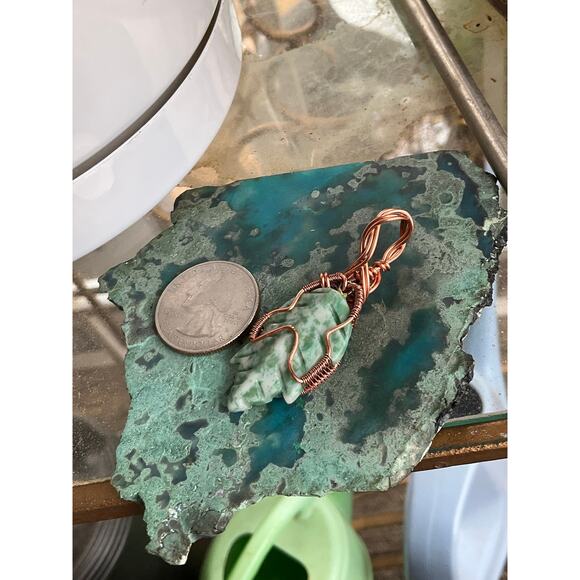 Tree Agate Wire Wrap Pendant, WireWeavedUniques - Picture 8 of 11